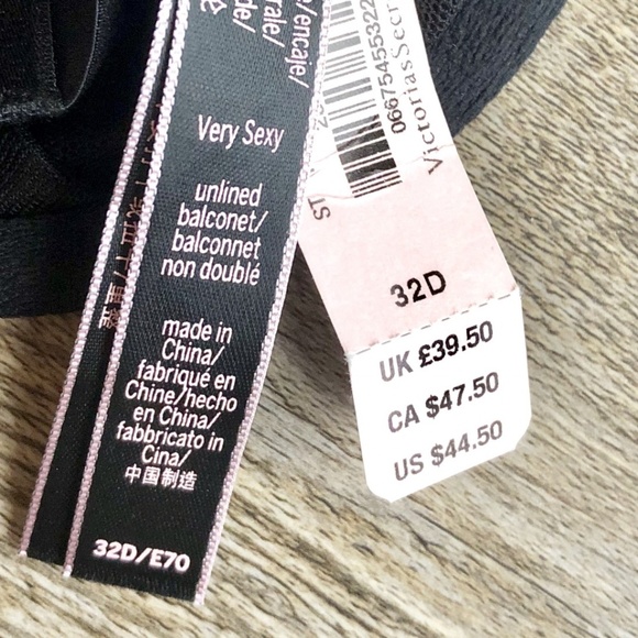 2/$33 ❤️ VS Very Sexy Black Unlined Balconet Bra - Picture 3 of 3
